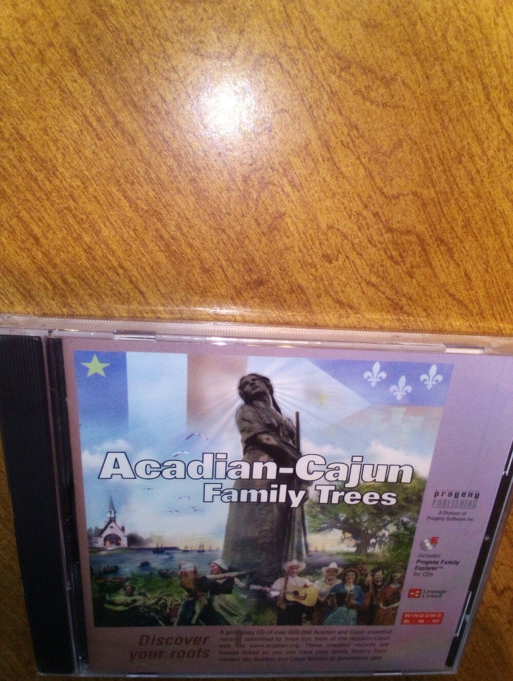 Acadian-Cajun Family Trees Yvon Cyr Progeny Publishing 1999 CD-ROM Sealed